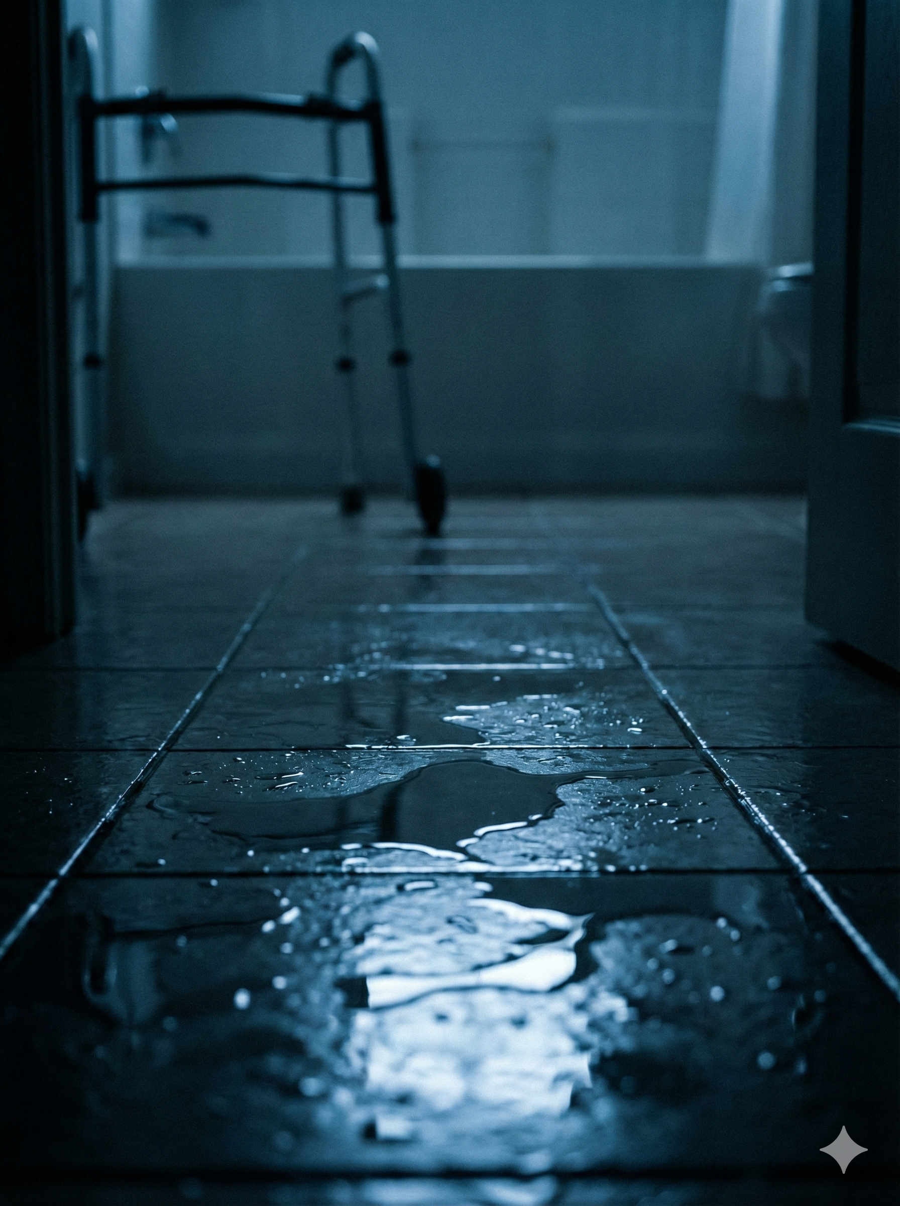 Is the bathroom a slip-and-fall trap?